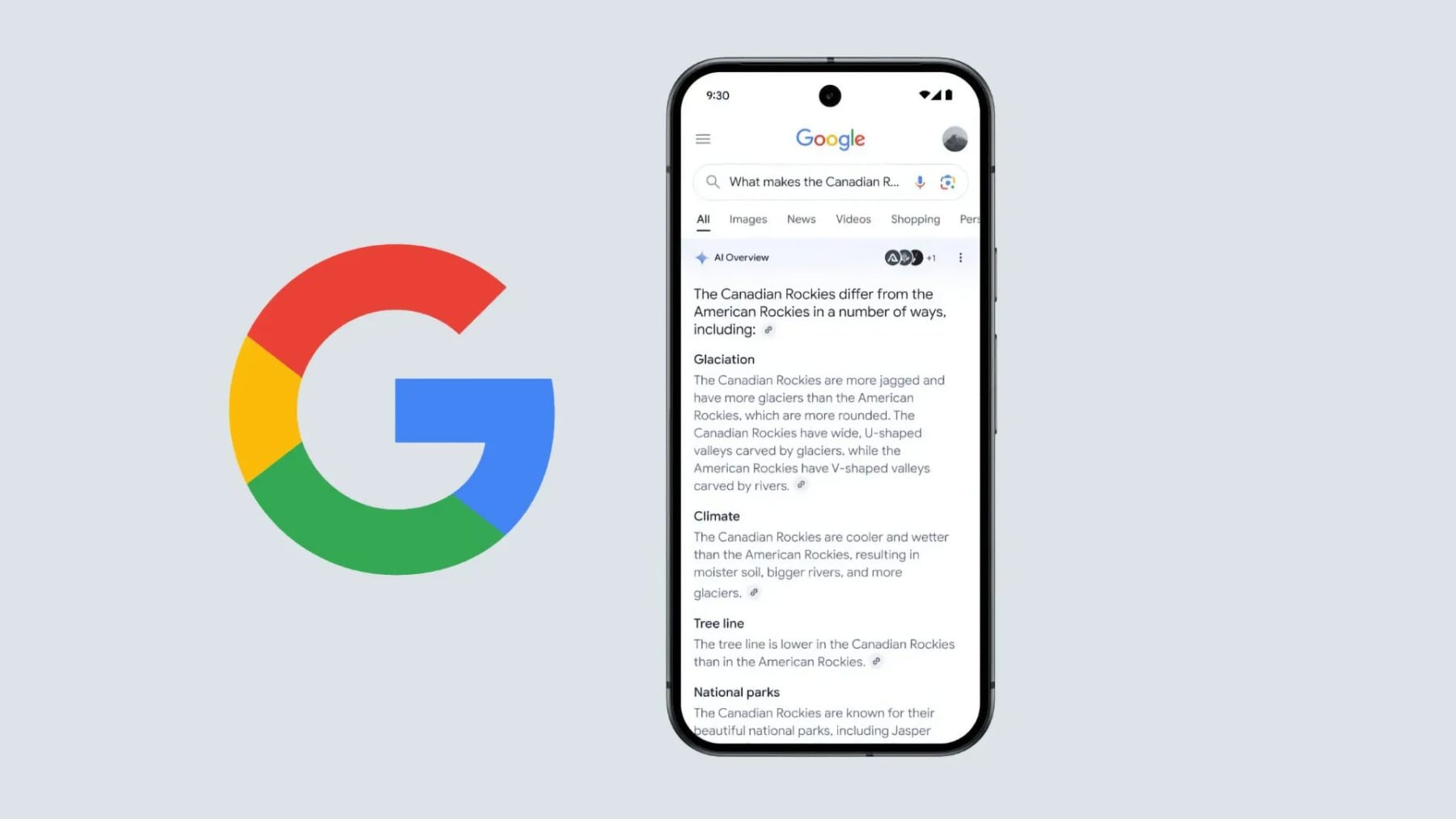 Google AI vyhledávání | foto: Google