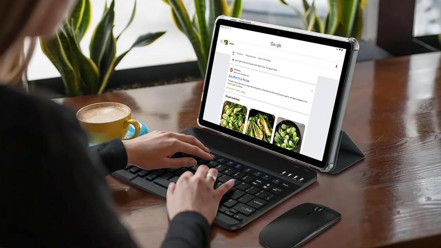 Práce na tabletu s Androidem | Zdroj: Kaufland