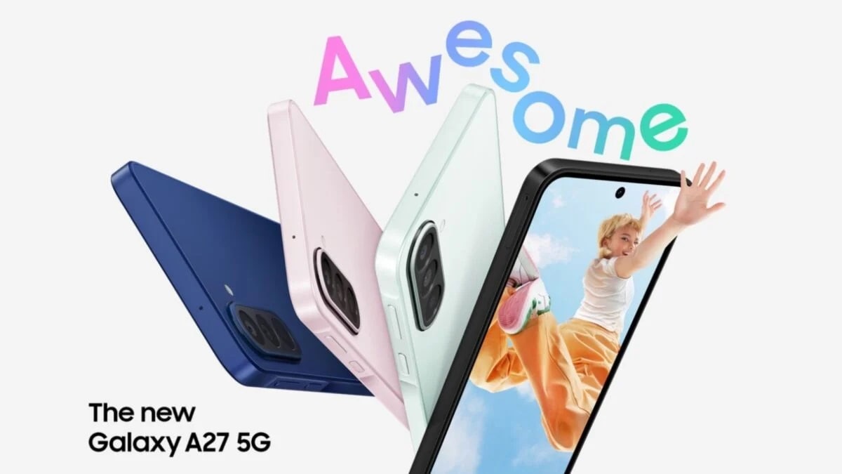Samsung Galaxy A27 na produktovém snímku | Zdroj: Samsung