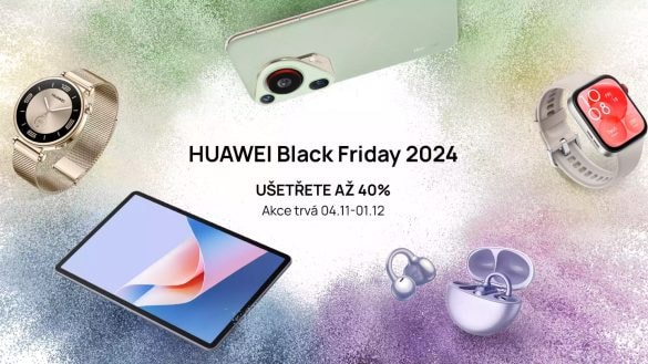 Black Friday v podání Huawei. Drasticky zlevňují hodinky, sluchátka a další