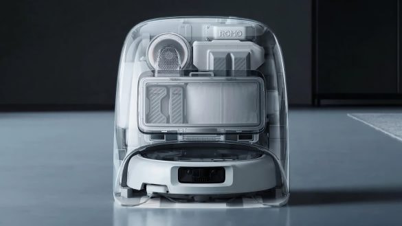 DJI představilo robotický vysavač s průhledným designem a technologií z dronů