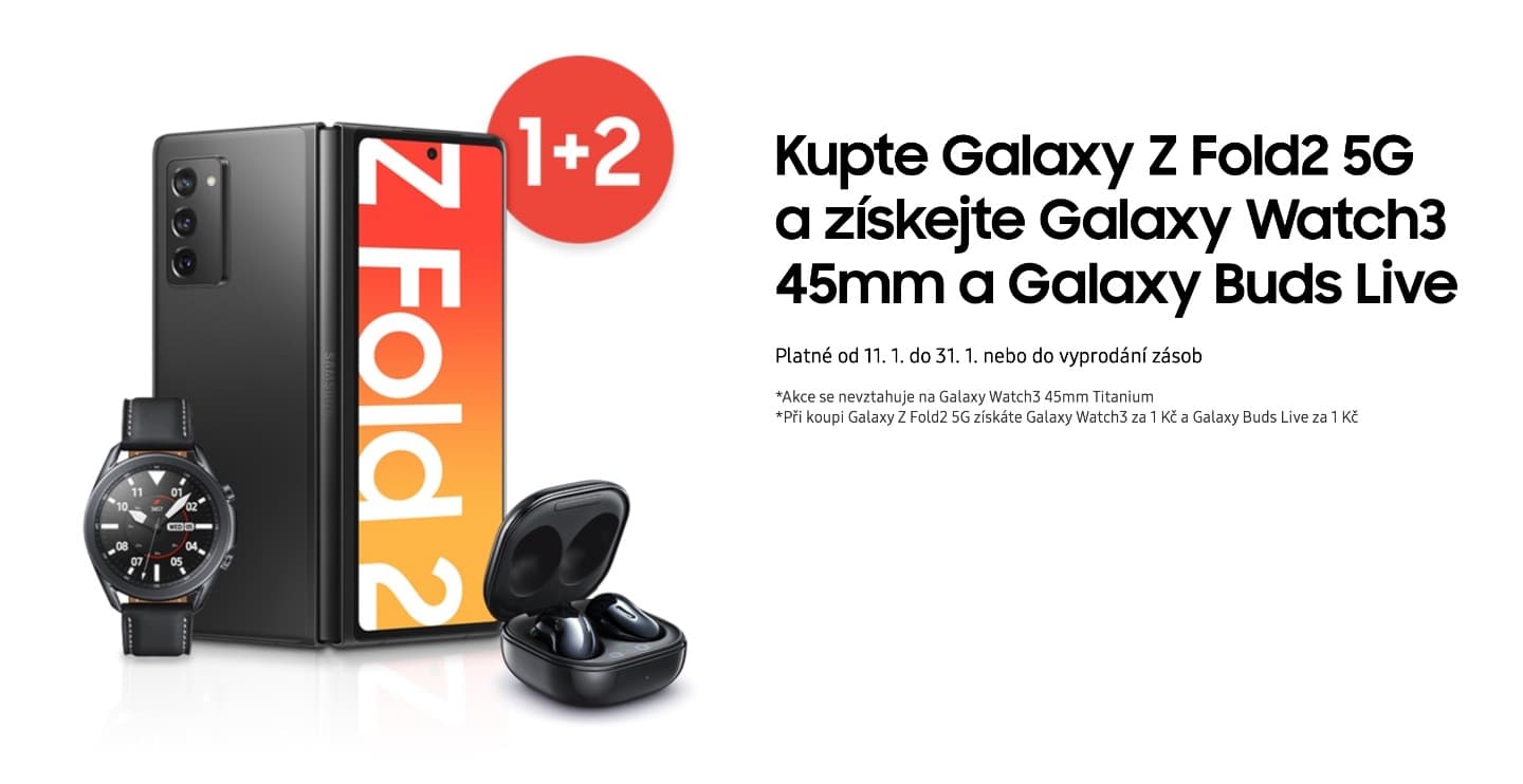 Samsung Galaxy Z Fold 2 v akci 1 + 2