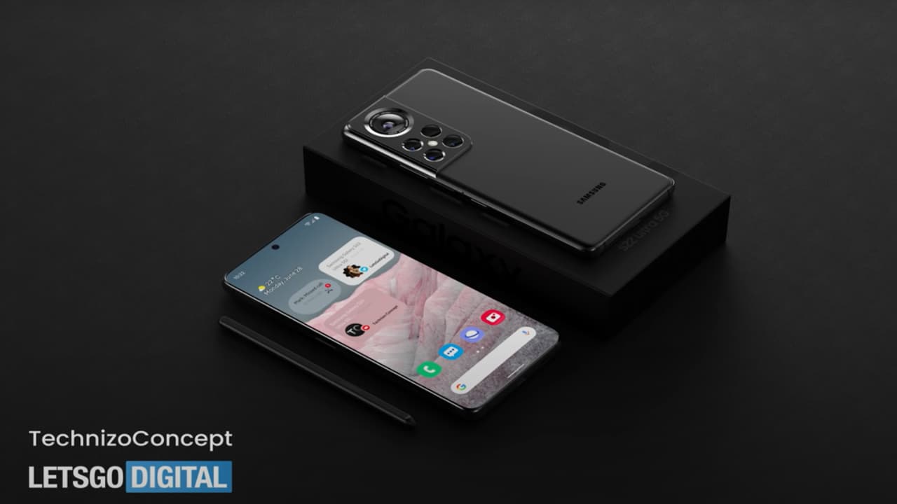 Samsung Galaxy S22 Ultra koncept