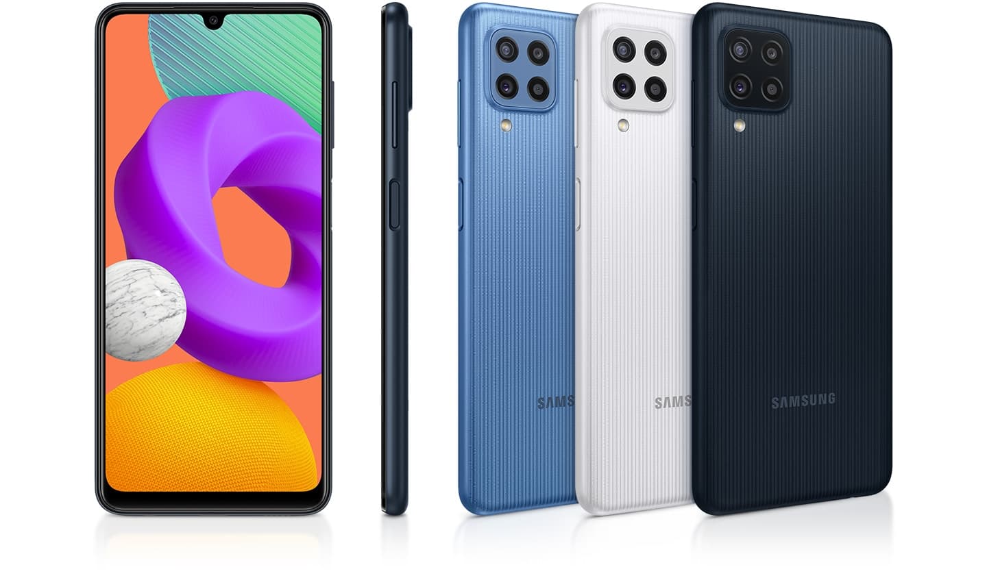 Galaxy M22 dostane z boku také čtečku otisků prstů, která bude zabudována v zapínacím tlačítku