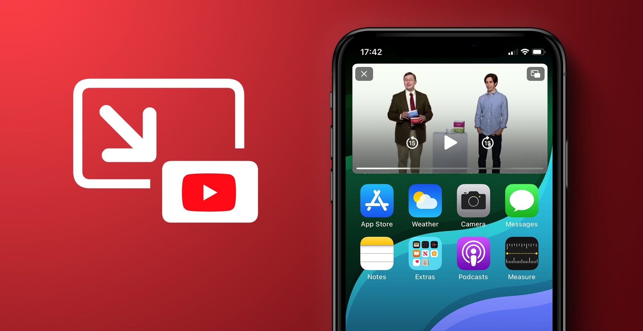 YouTube picture-in-picture