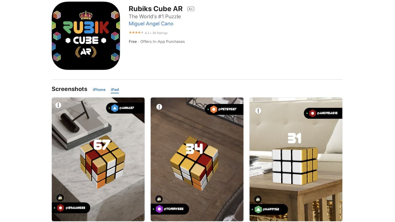 Rubiks Cube AR