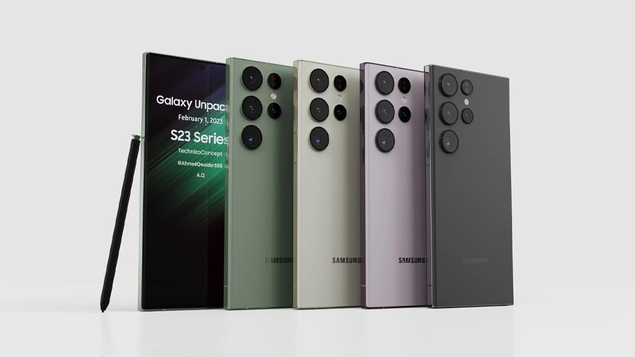 Samsung Galaxy S23 Ultra s plochým displejem