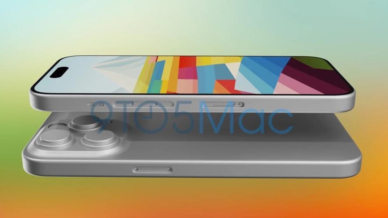 Tlačítka u telefonů iPhone 15 a iPhone 15 Pro