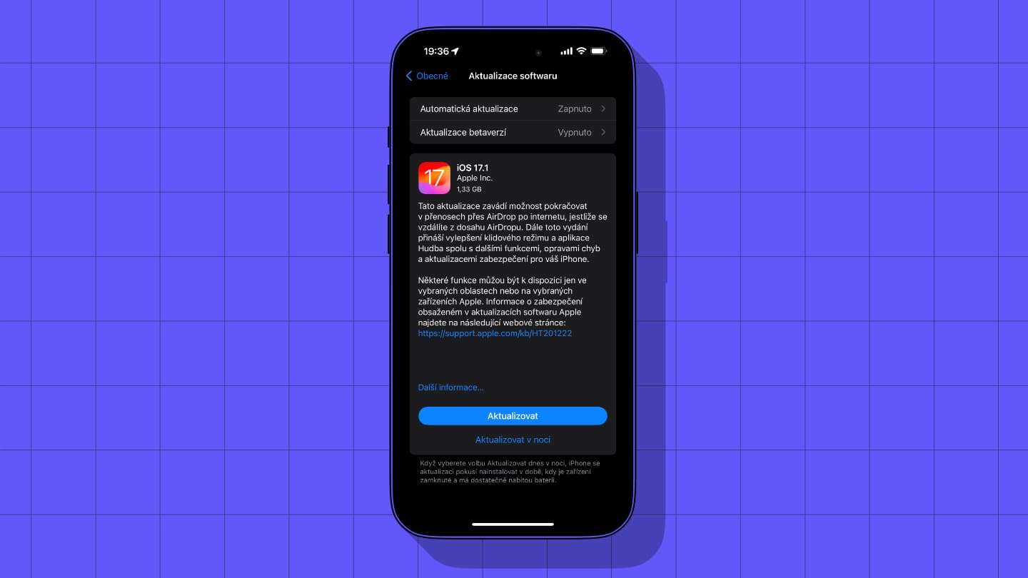 Na iPhony dorazil iOS 17.1