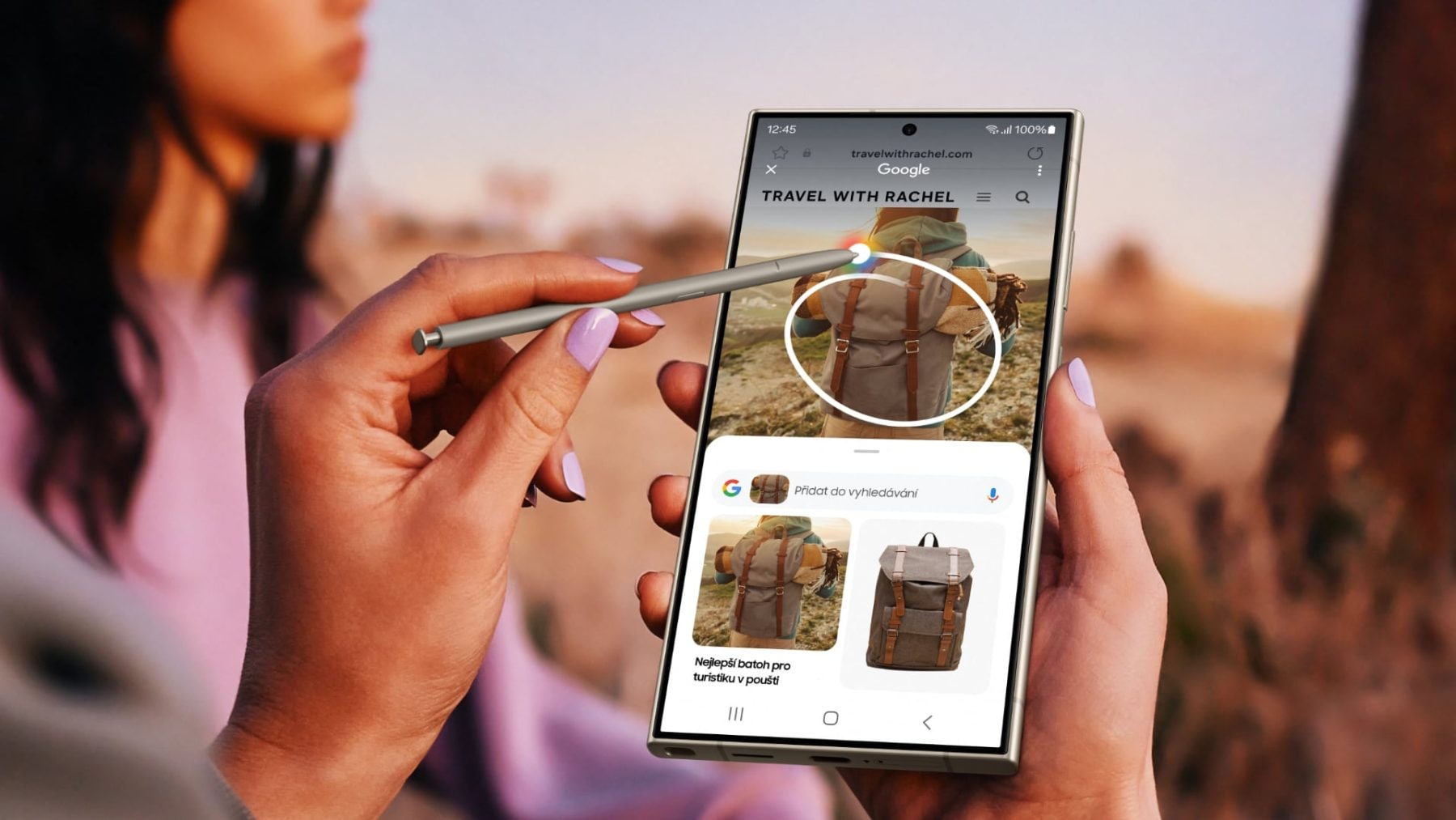 Samsung Galaxy S24 Ultra a funkce Circle to Search | Zdroj: Samsung
