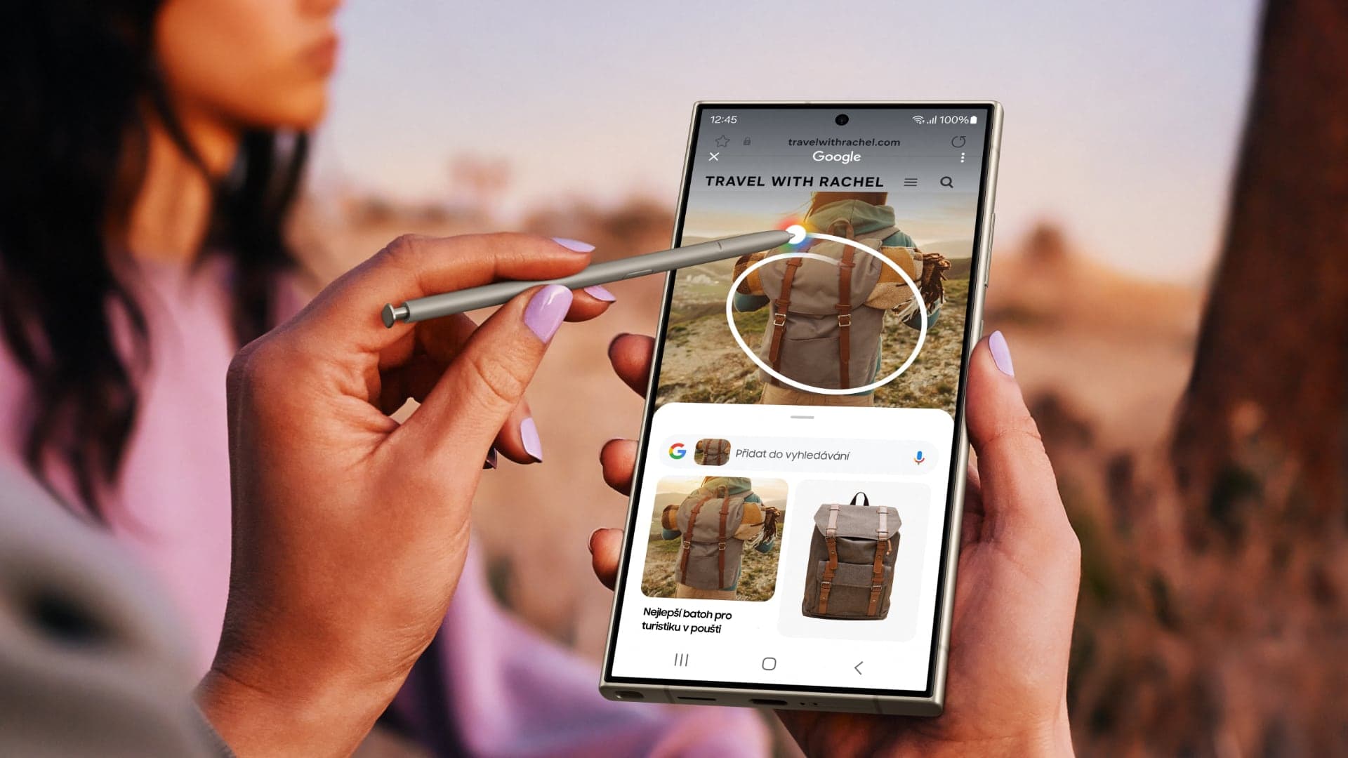 Samsung Galaxy S24 Ultra funkce circle to search