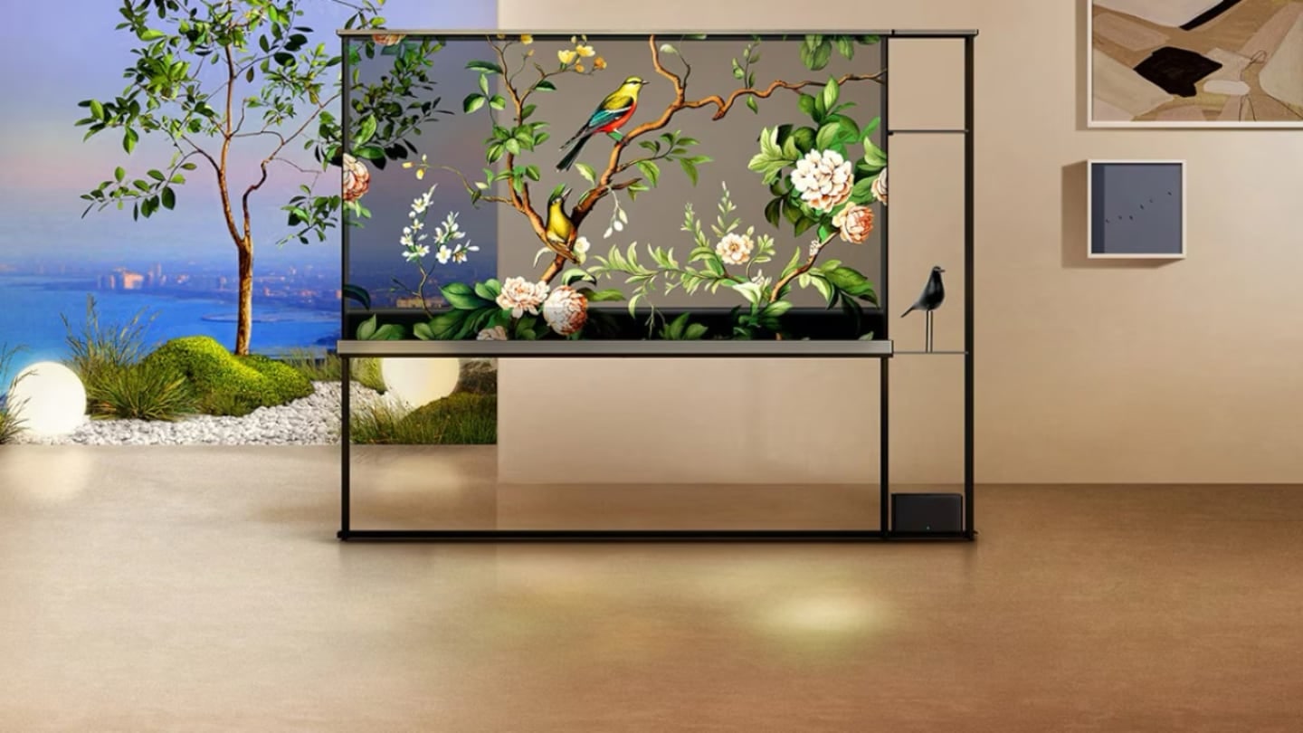 Průhledná televize LG Signature OLED T | foto: LG