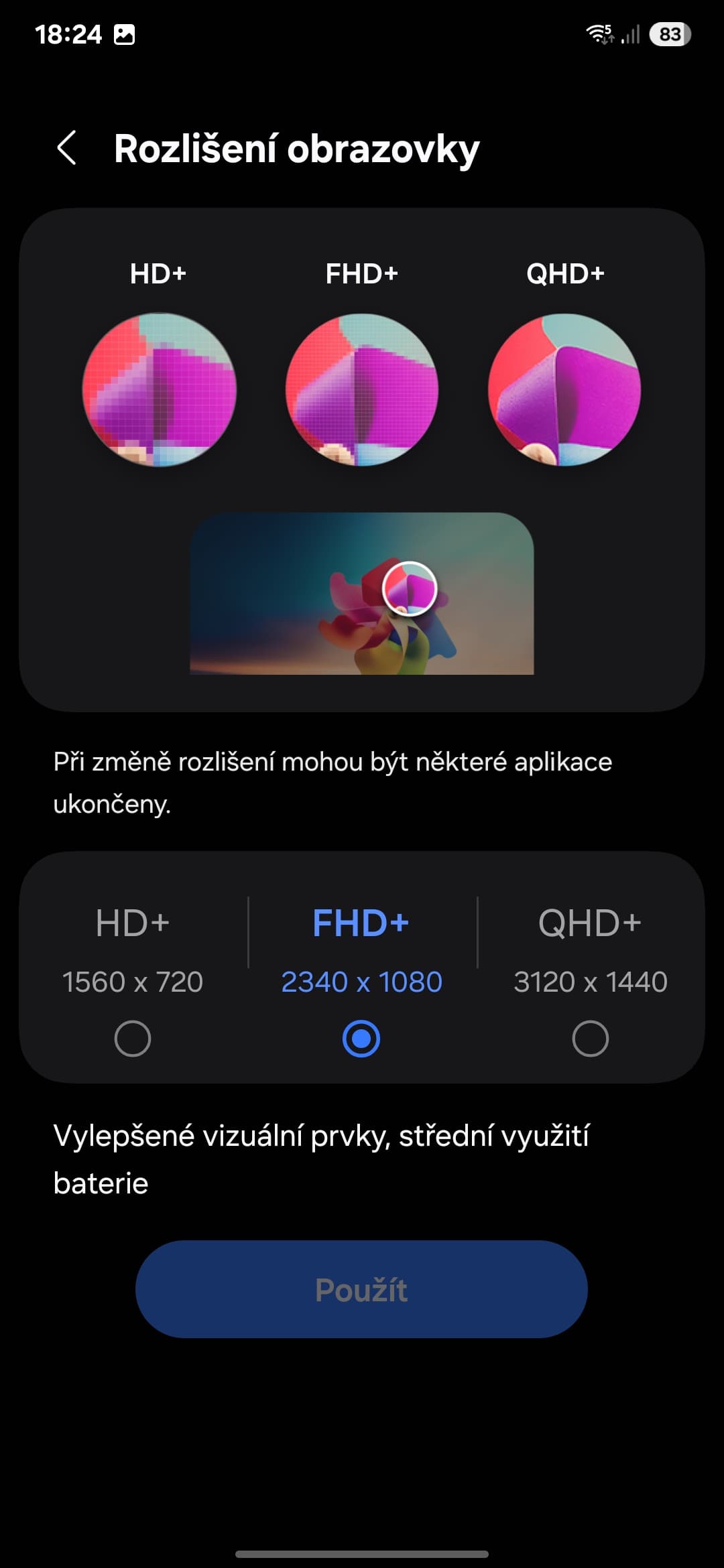 Rozlišení displeje