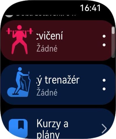 Režimy cvičení