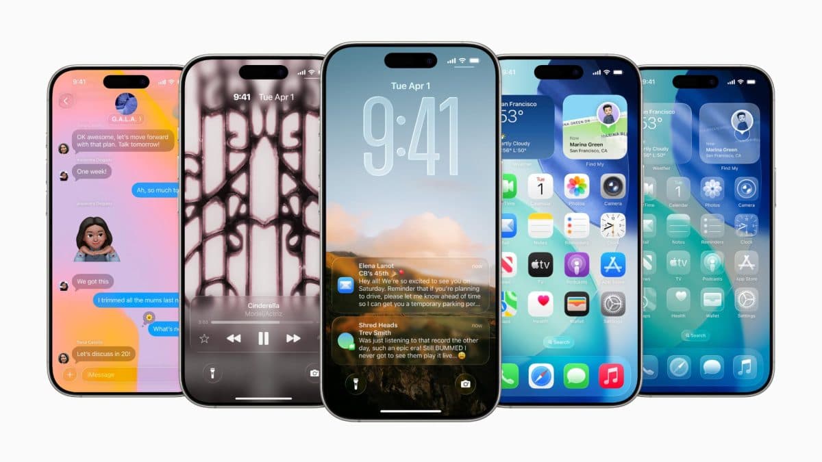 iOS 26 a nový designový styl Liquid Glass | Zdroj: Apple