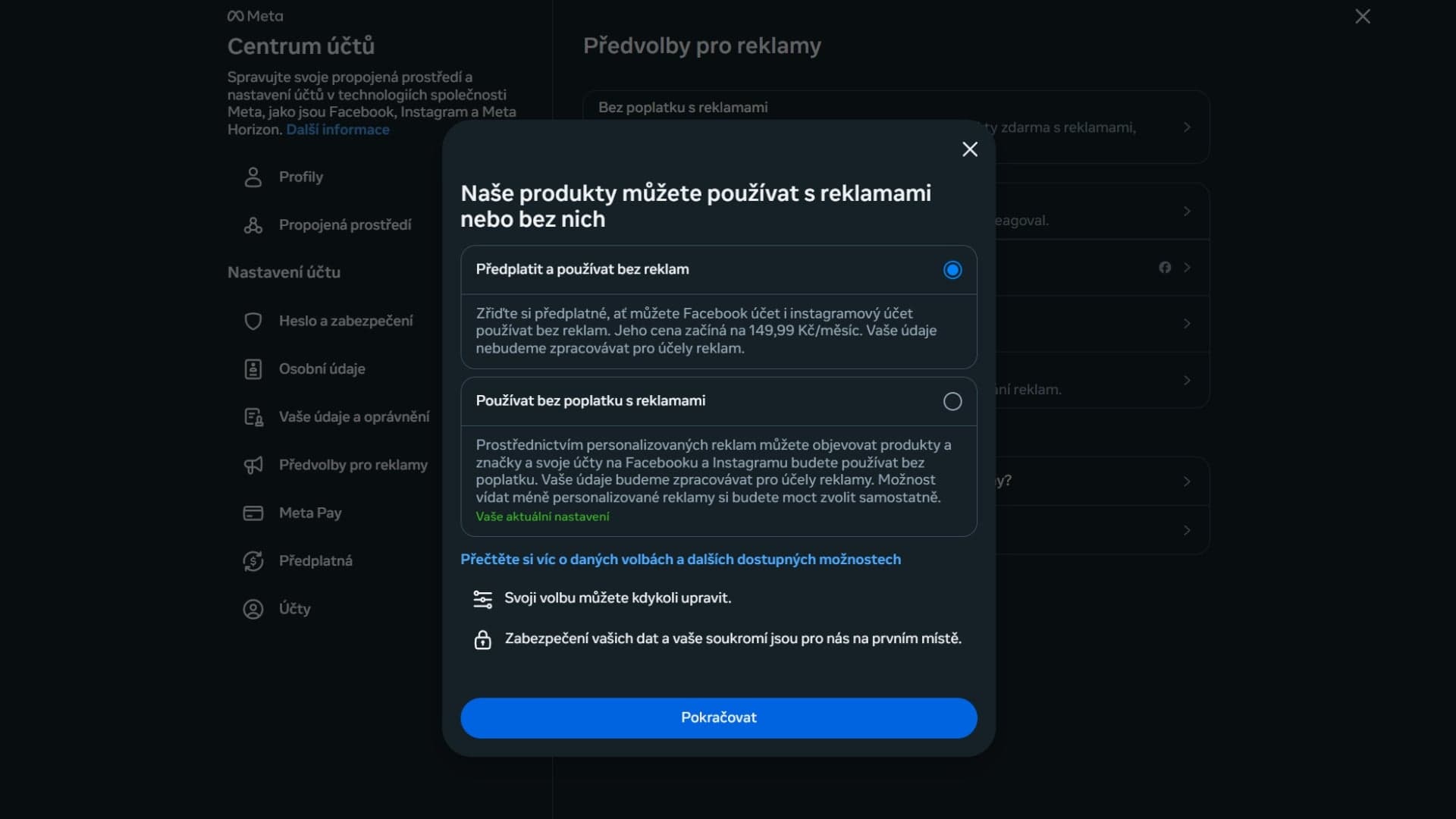 Placené členství na Facebooku bez reklam | foto: Richard Šimáček