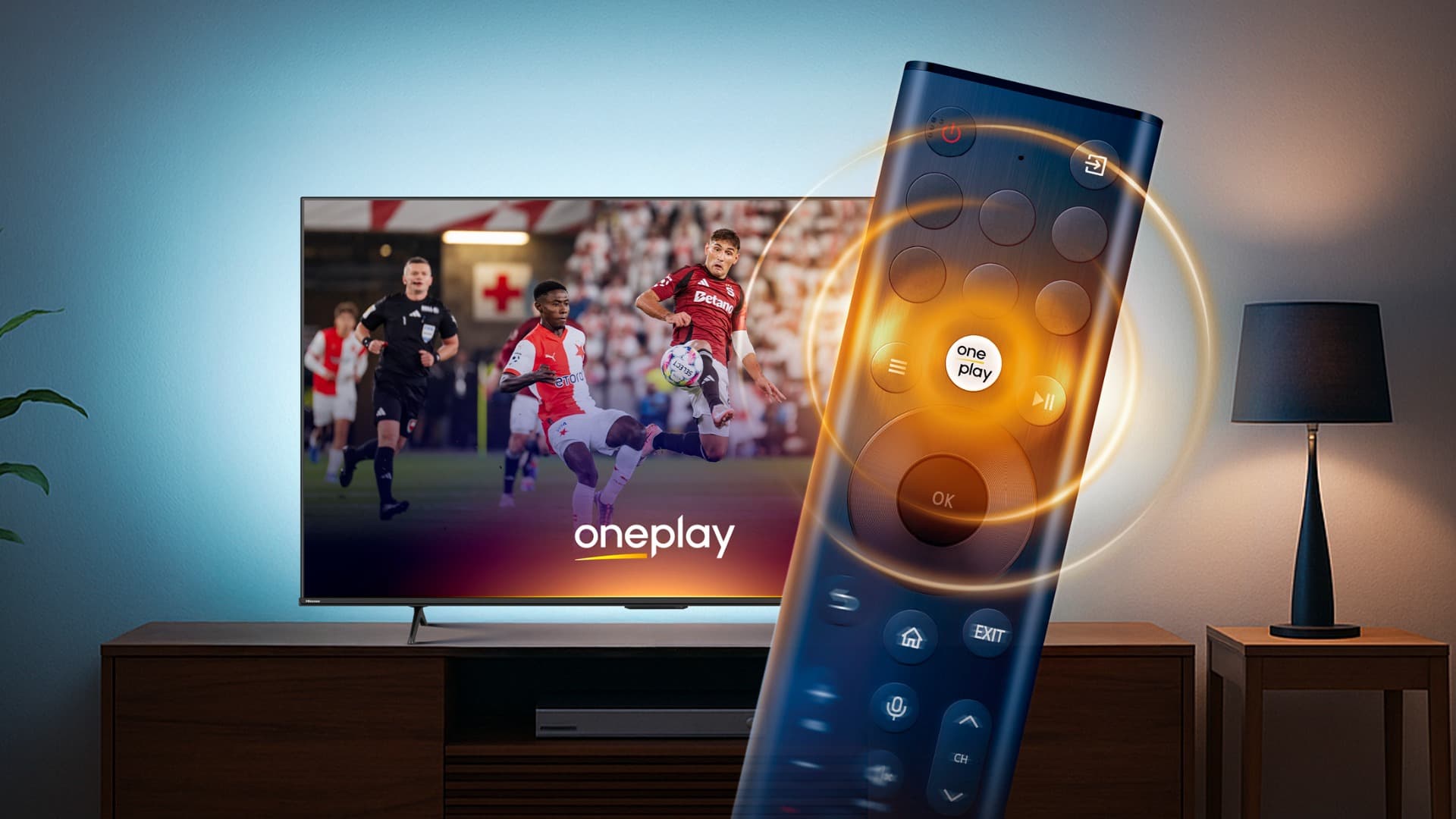 Hisense televize s tlačítkem Oneplay | Zdroj: O2