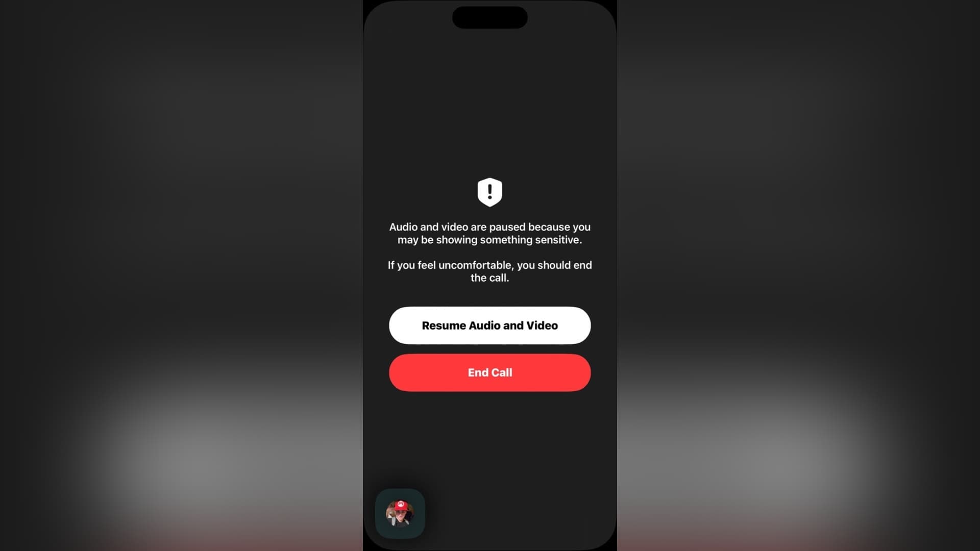 Při detekci svlékání se hovor přes FaceTime přeruší | foto: iDeviceHelp / sociální síť X