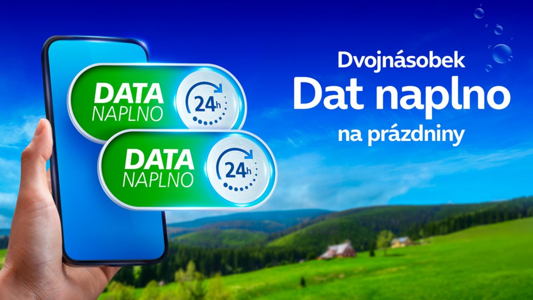 Letní kampaň O2 dává dvojnásobek Dat naplno | foto: O2