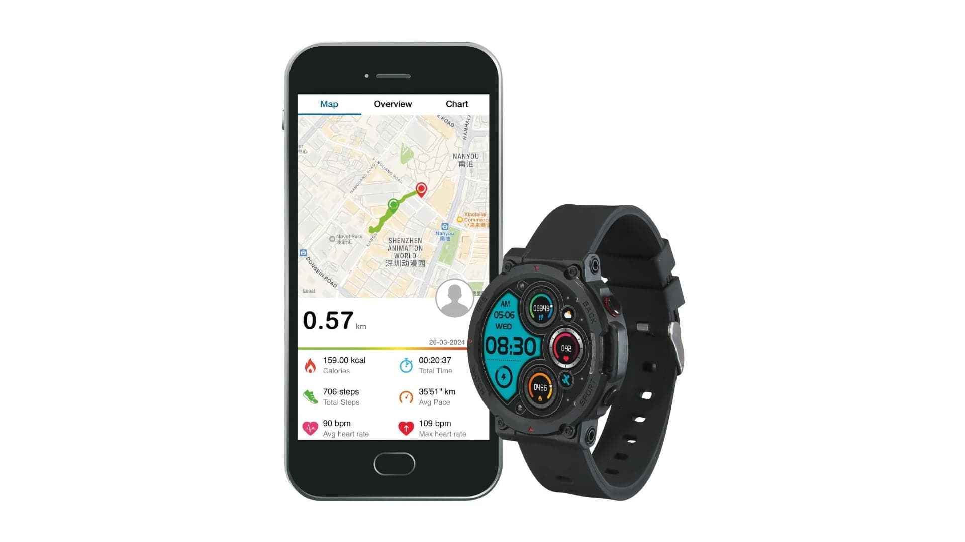 Chytré hodinky z Lidlu spárujete s mobilem (Android / iOS) | foto: Lidl