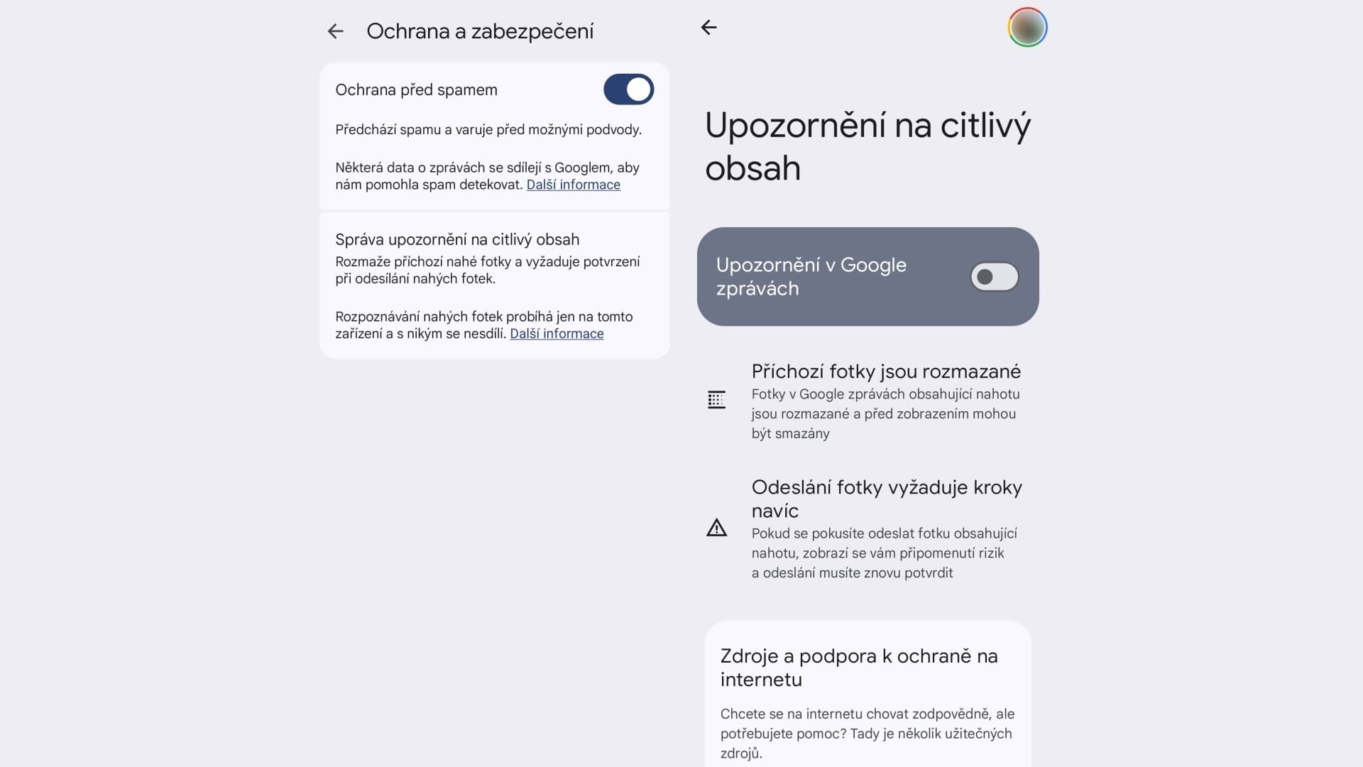 Nová funkce v Google Zprávách rozmaže obrázky s nahým obsahem | foto: Google