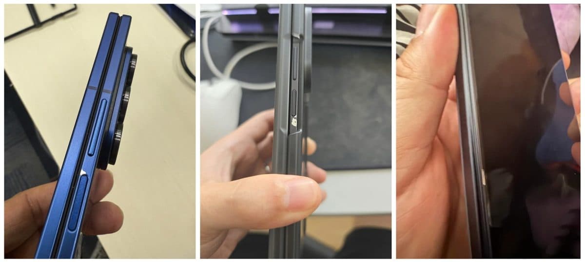 Odlupující lak Samsungu Galaxy Z Fold 7 | foto: Reddit