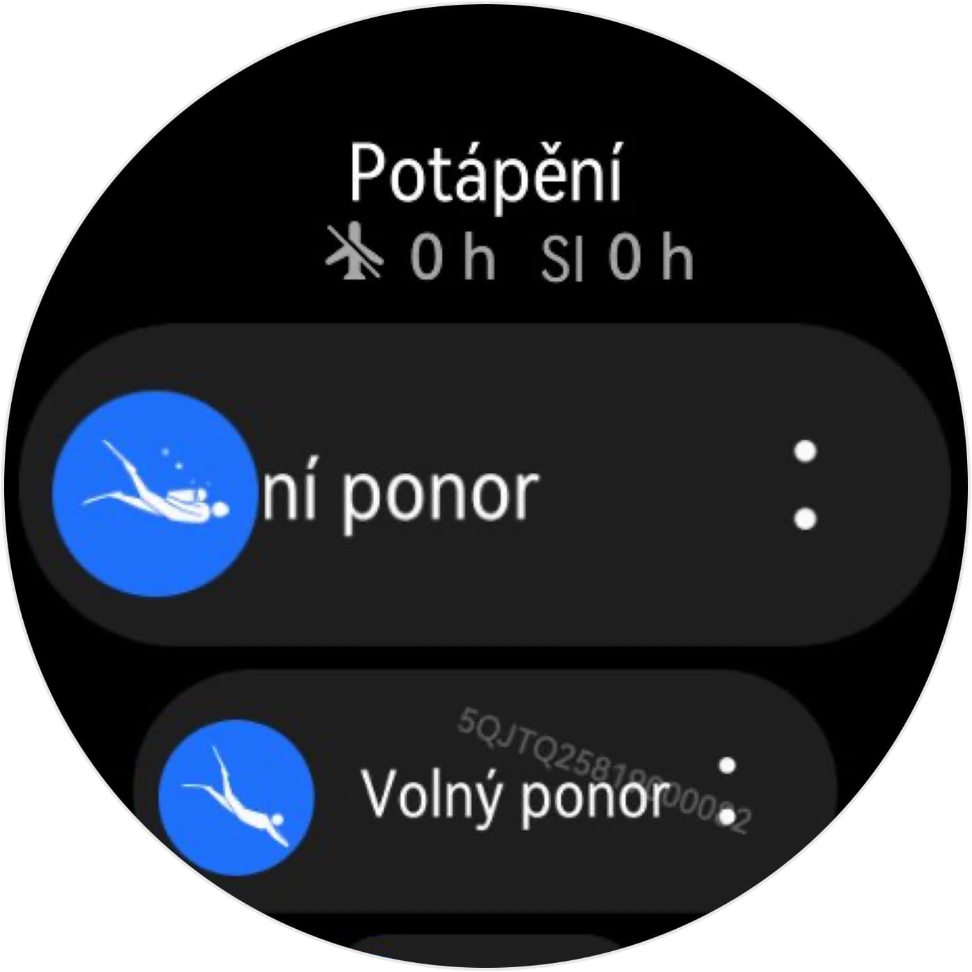 Režim potápění