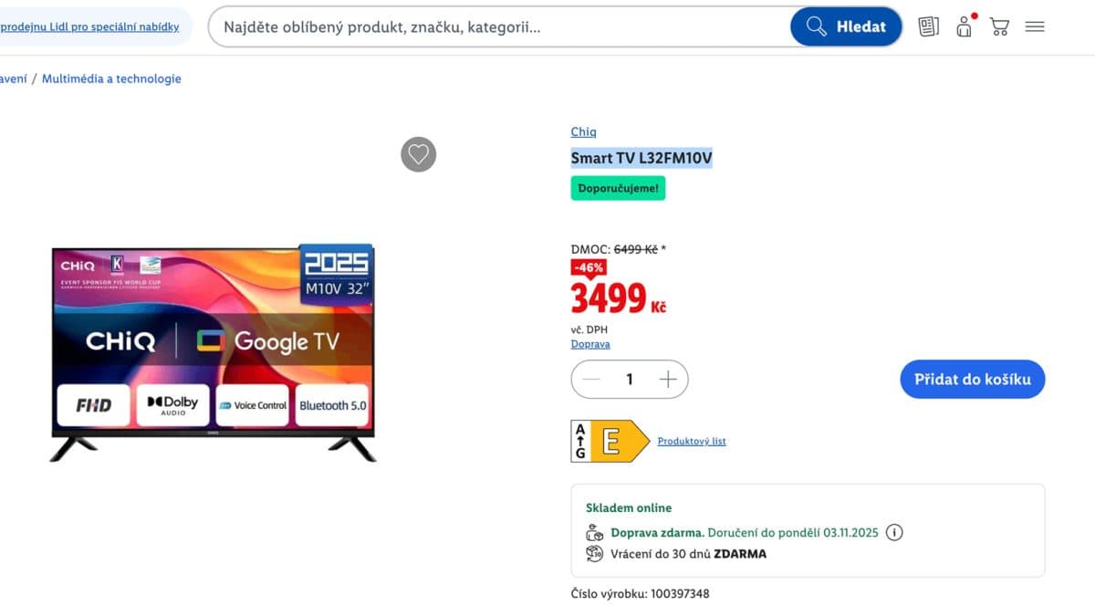 Televizor Chiq | Zdroj: Lidl