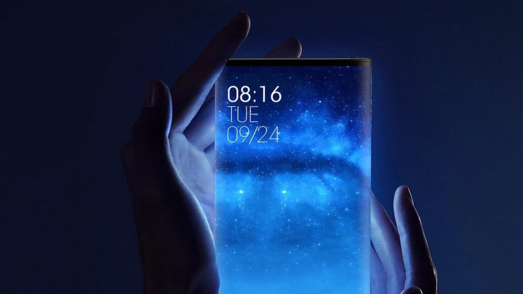 Koncept mobilu Xiaomi bez tlačítek | Zdroj: Xiaomi