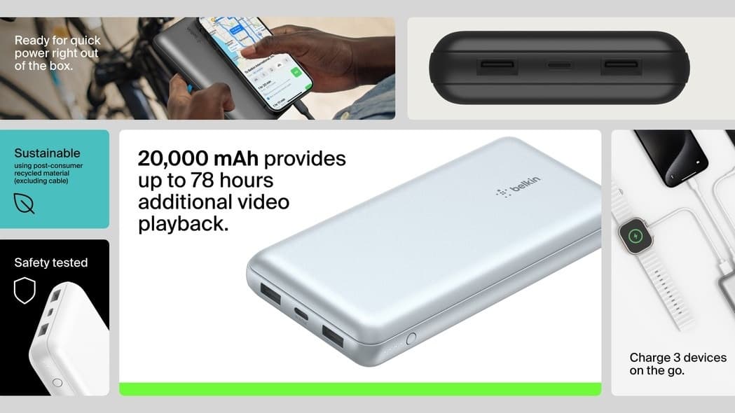 Jedna z problémových powerbank | Zdroj: Belkin