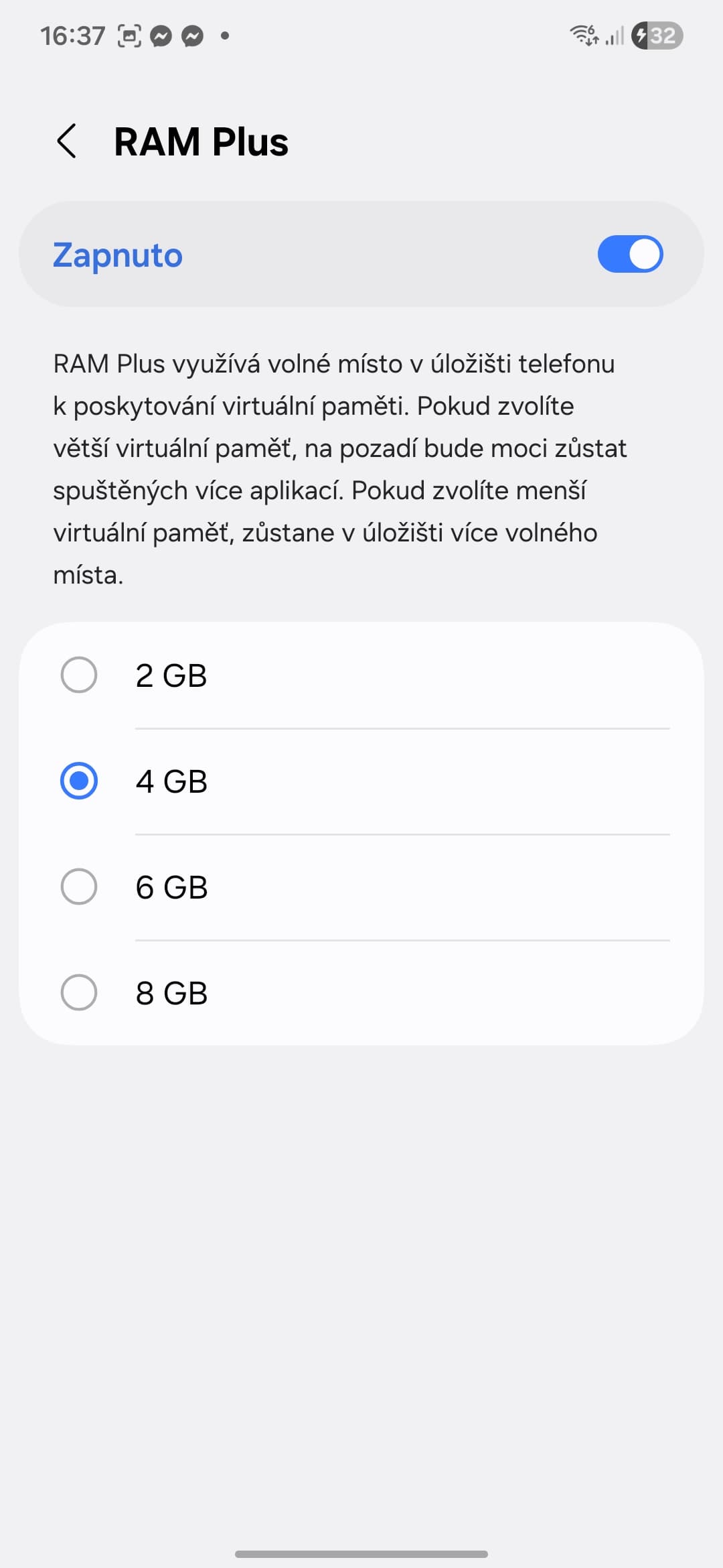 Rozšíření paměti RAM