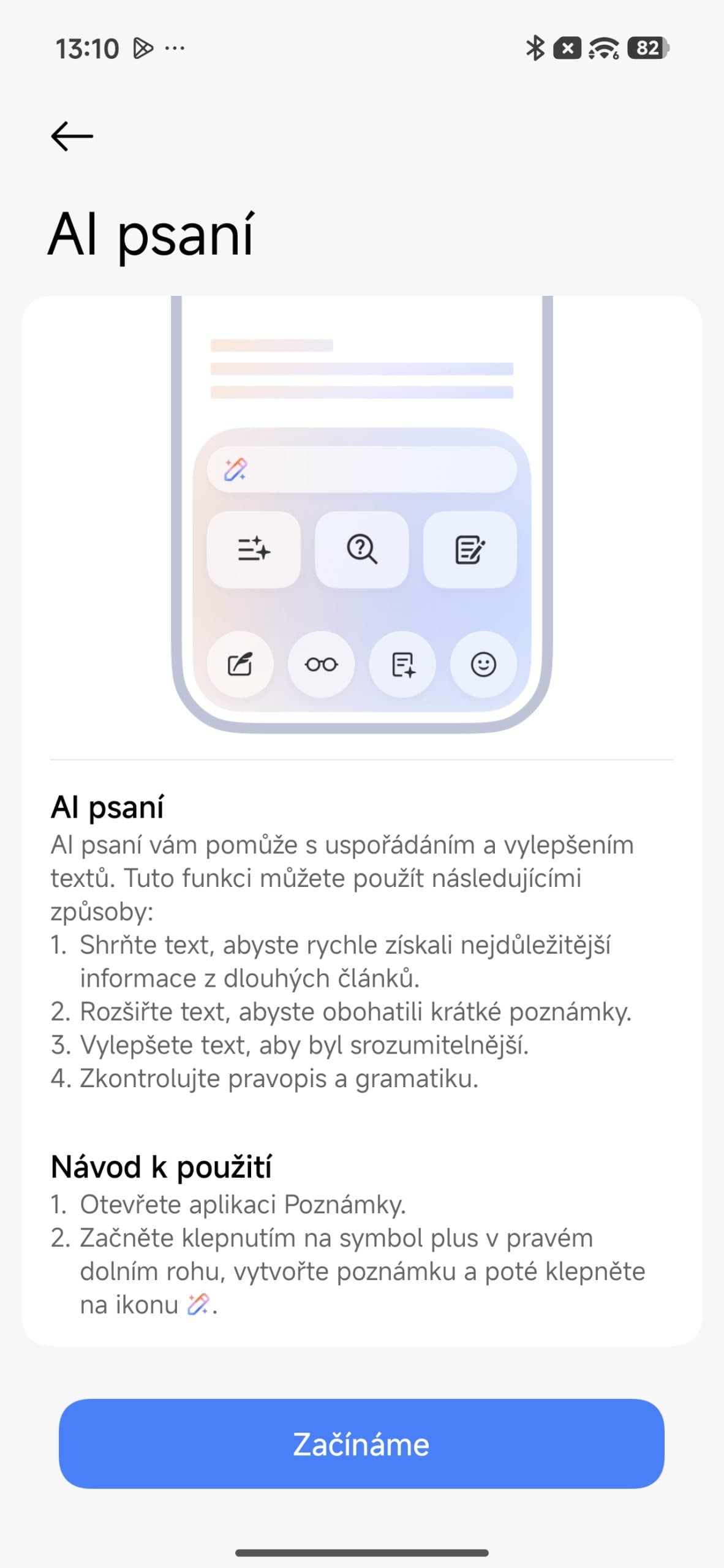 AI psaní na Xiaomi 15T Pro | Zdroj: Tomáš Rajnoch