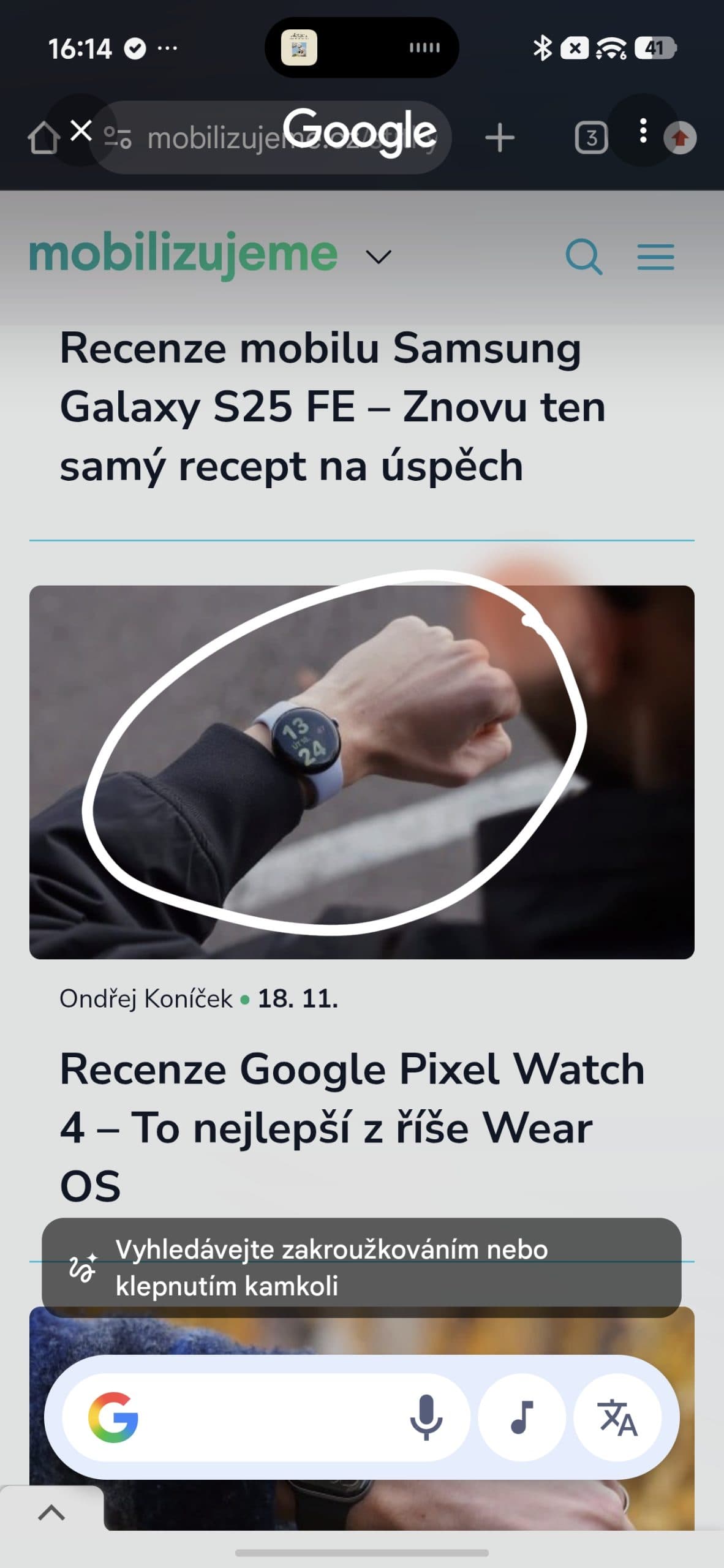 Circle to Search na Xiaomi 15T Pro | Zdroj: Tomáš Rajnoch