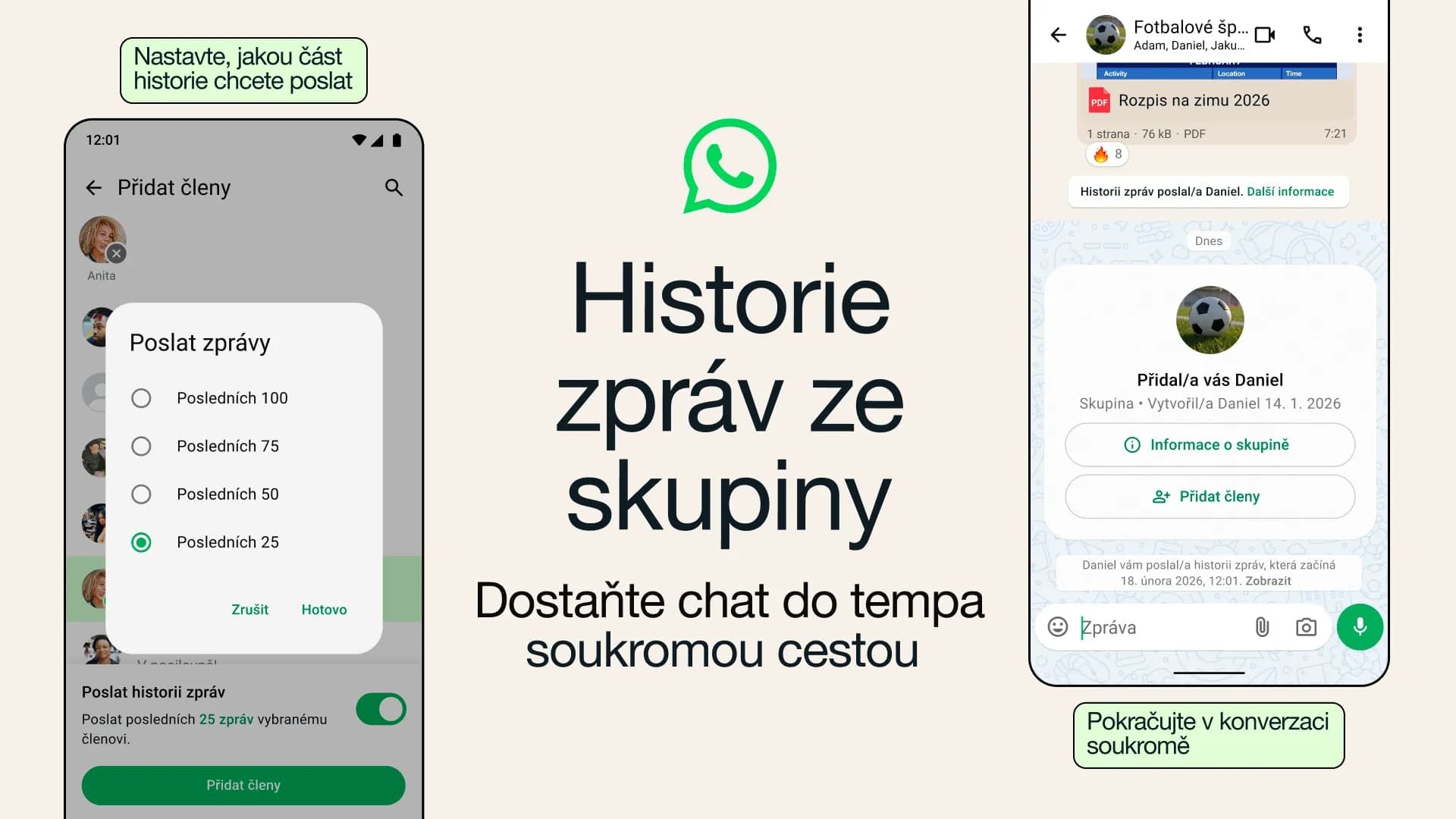 WhatsApp zavádí novou funkci pro skupinové chaty | Zdroj: Meta