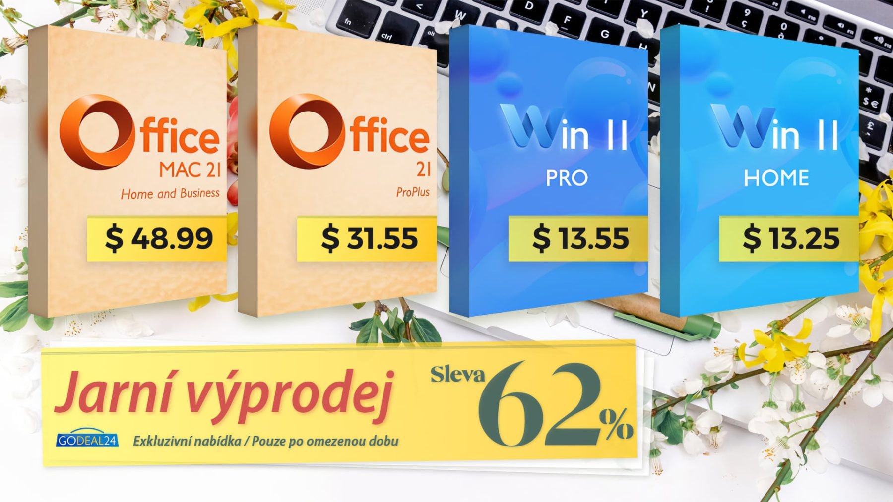 Jarní výprodej na Godeal24 se slevou až 62 % | Zdroj: Godeal24