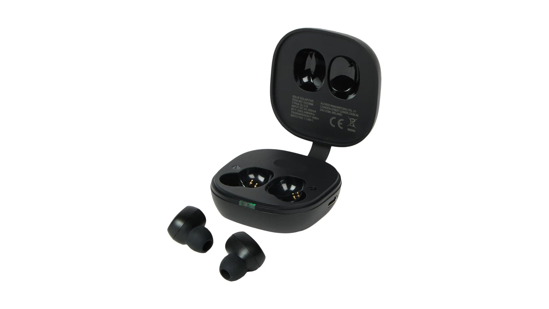 Solární bezdrátová sluchátka Solix | Zdroj: Action