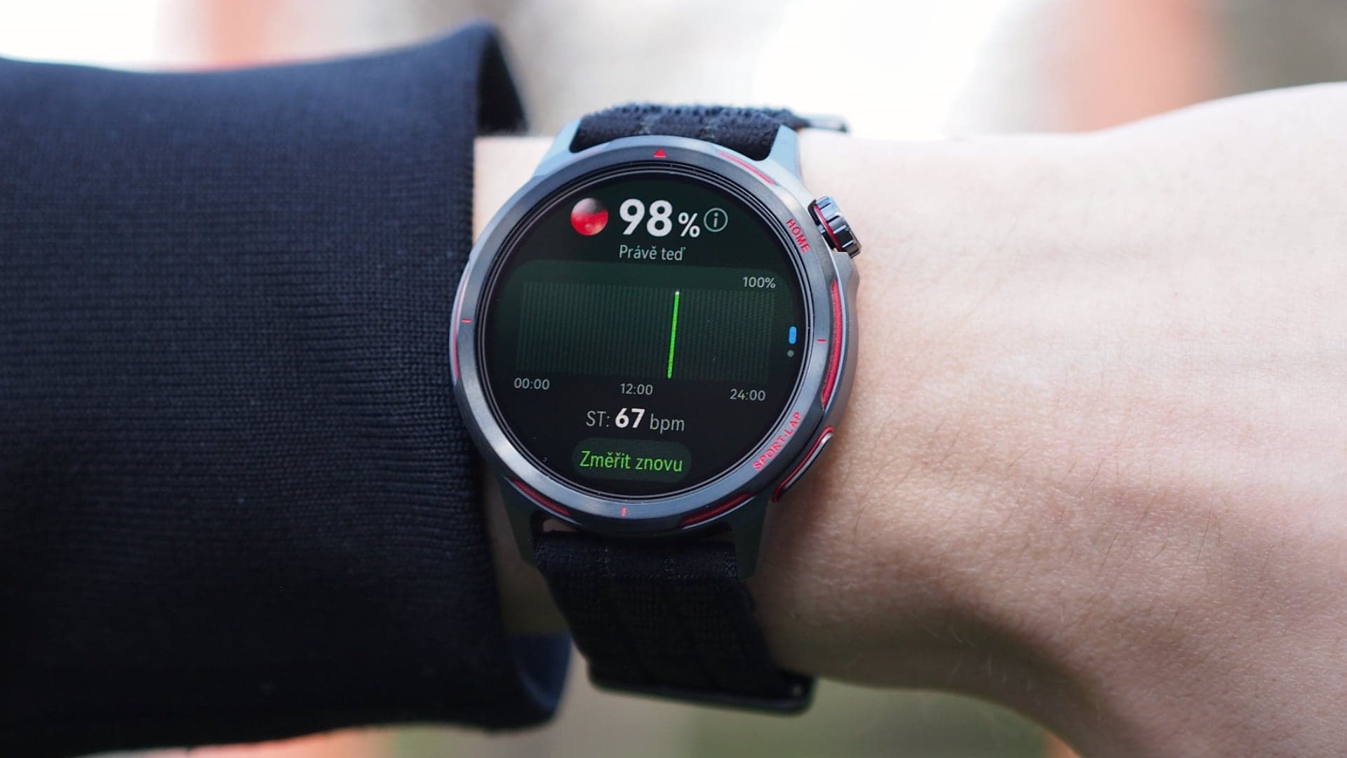 Huawei Watch GT Runner 2, měření saturace krve | Zdroj: Luboš Srb