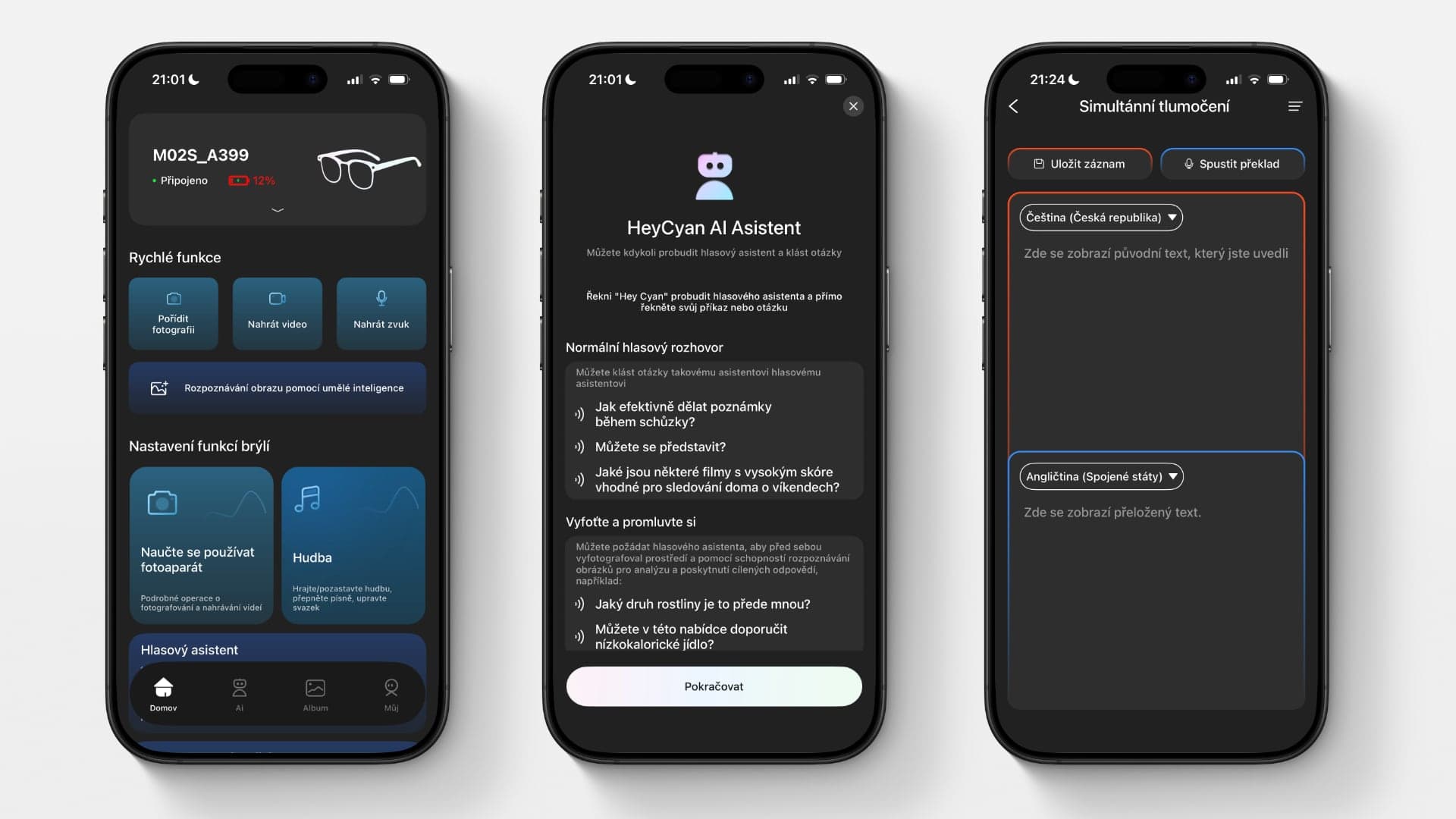 Mobilní aplikace HeyCyan | Zdroj: Luboš Srb