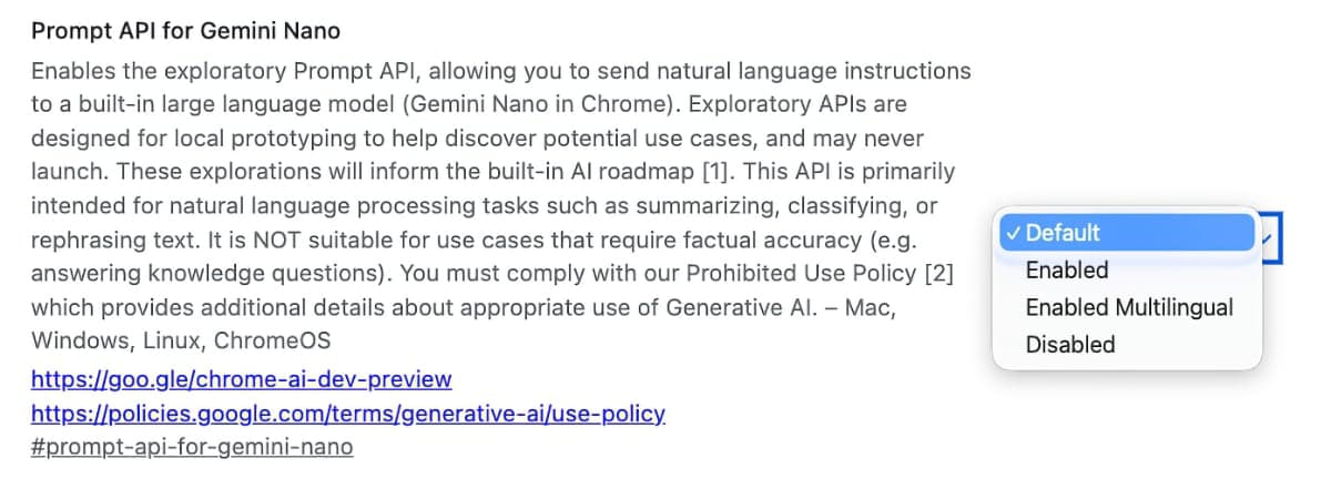Jak smazat v Google Chrome 4GB AI Gemini Nano model | Zdroj: Luboš Srb