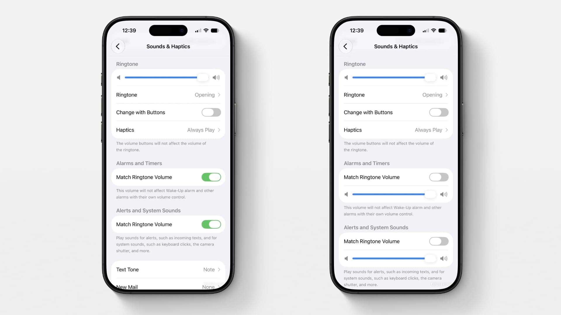 iOS 27 a nastavení zvuků a haptiky | Zdroj: Ondřej Koníček