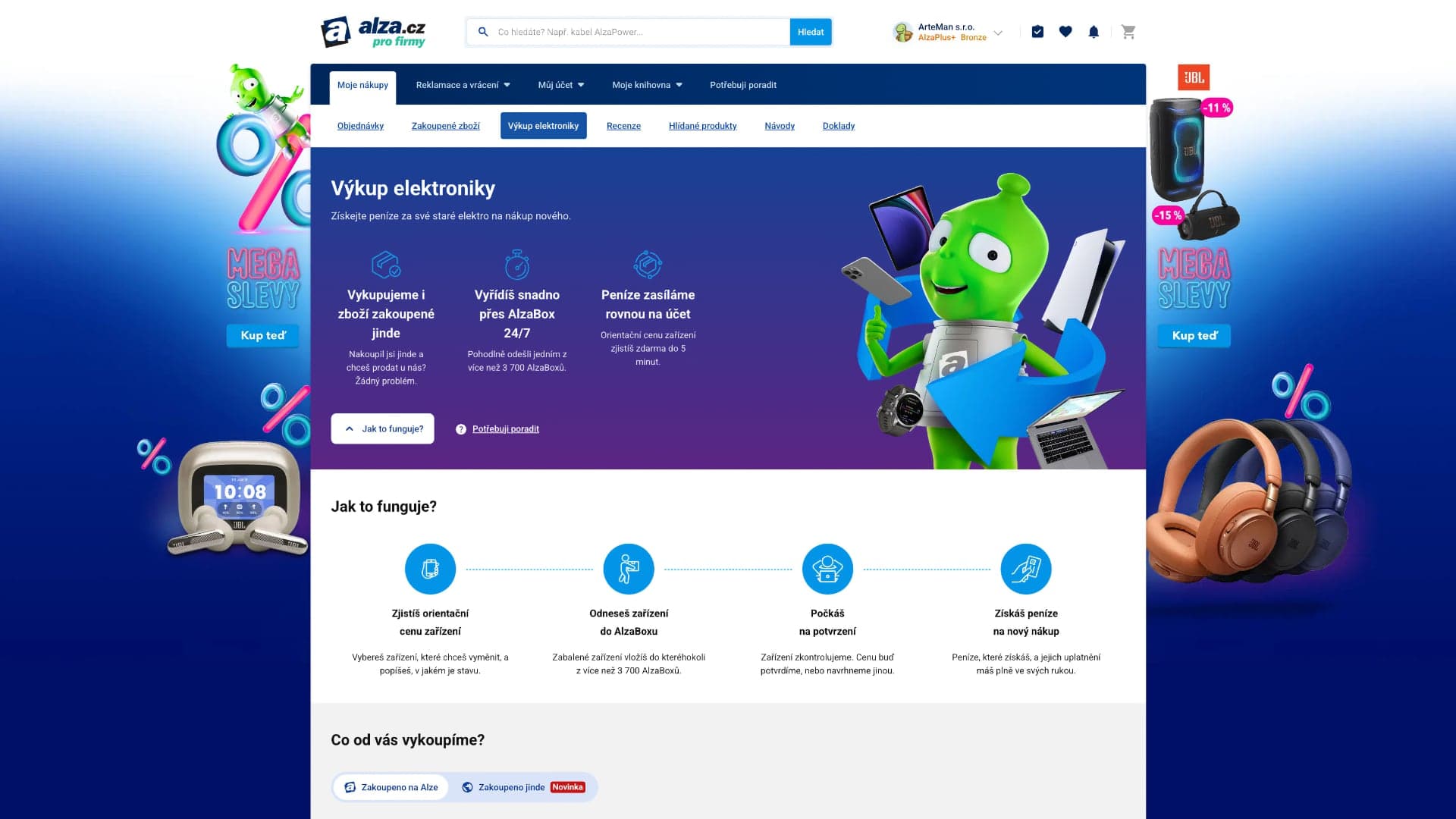 Výkup elektroniky na Alze | Zdroj: Ondřej Koníček