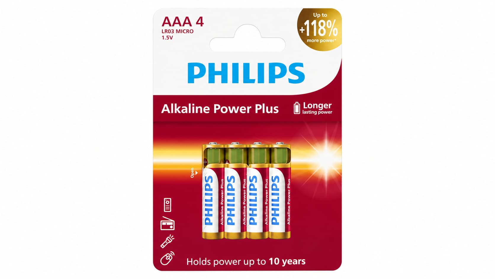 Baterie Phillips Alkaline Power Plus | Zdroj: Action