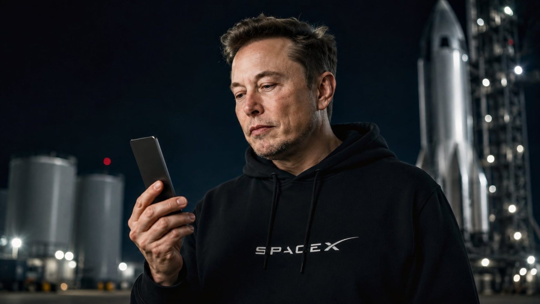 Elon Musk s prototypem AI hardwaru v ruce | Zdroj: Luboš Srb