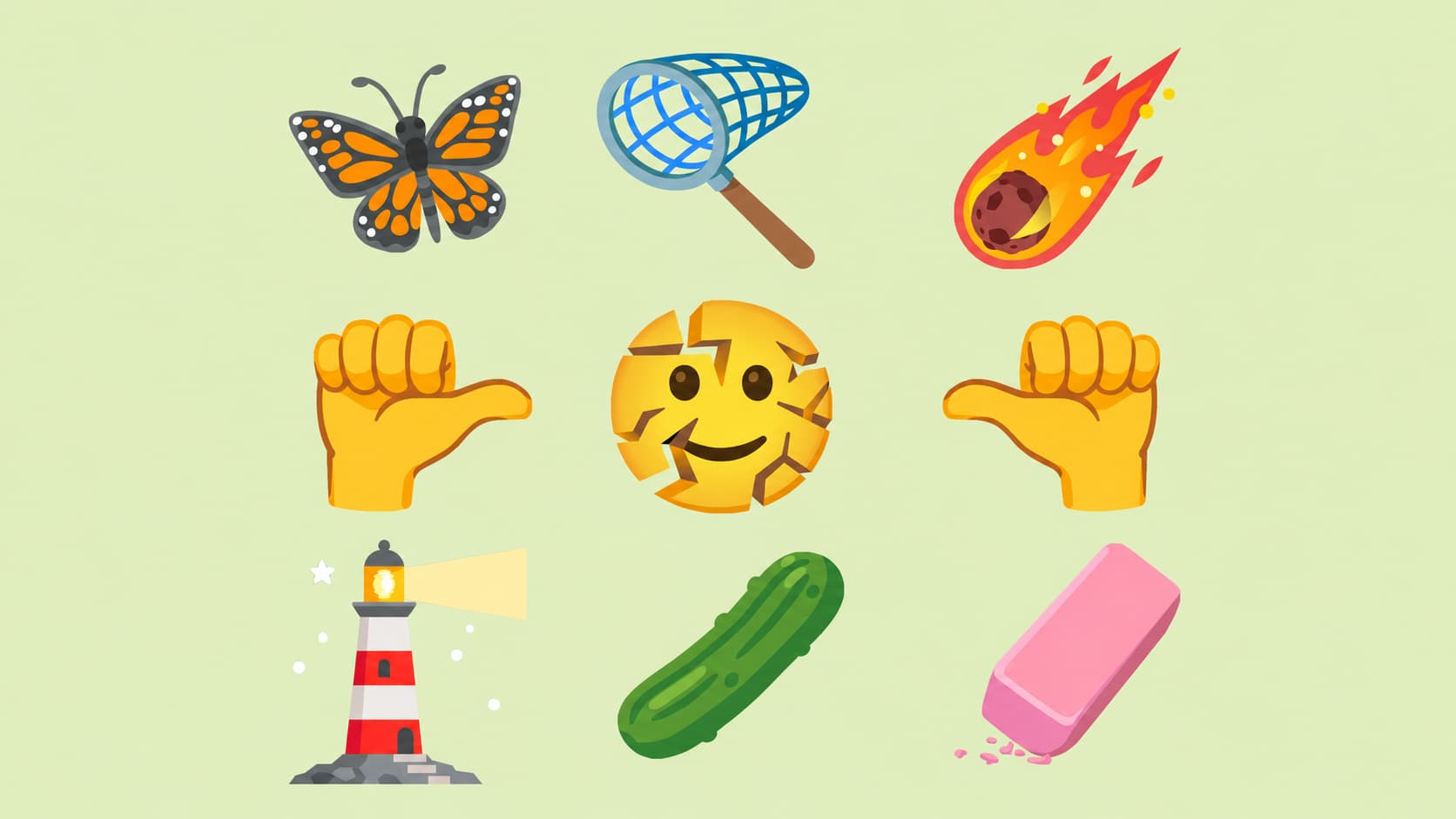 Sada nových emojis | Zdroj: Jennifer Daniel, úprava: Tomáš Rajnoch