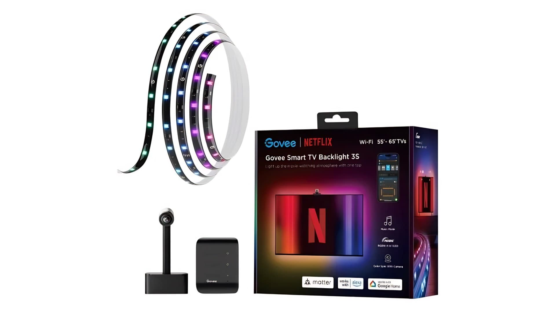 Govee Smart LED podsvícení TV Backlight 3S | Zdroj: Lidl
