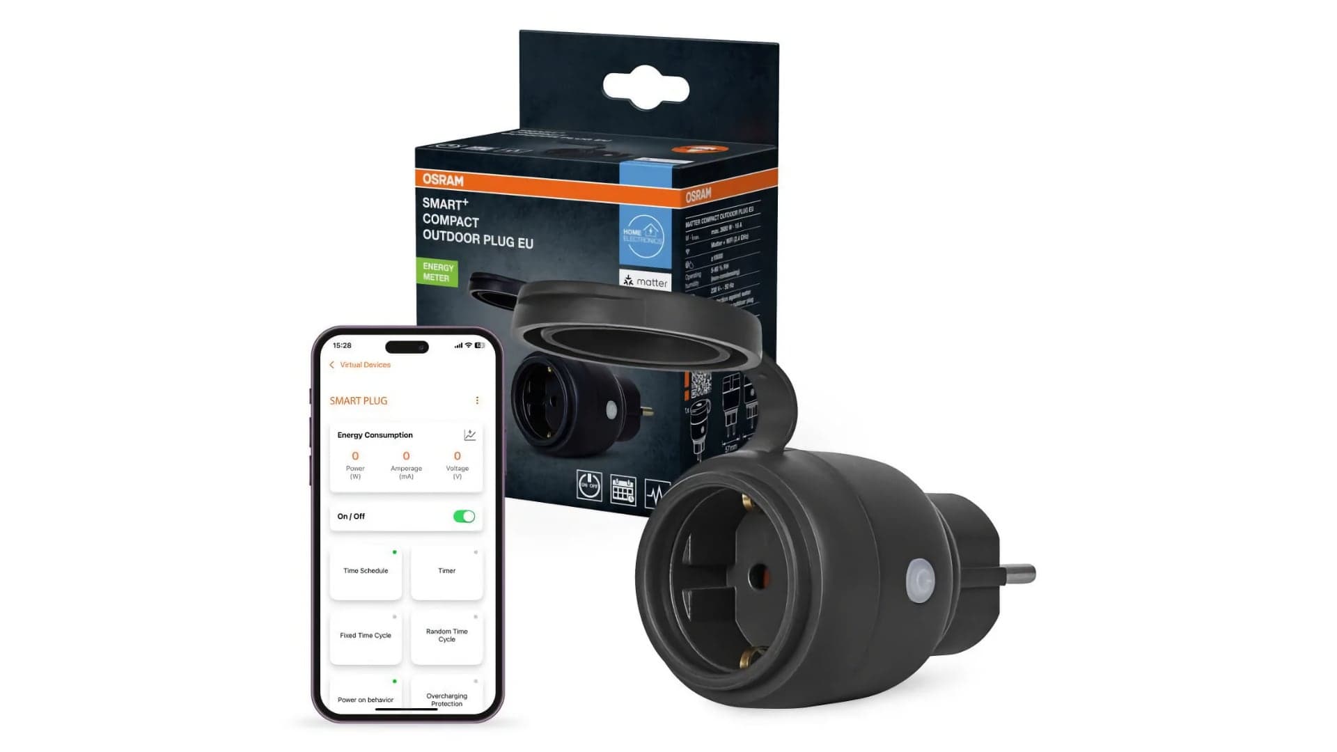 Chytrá zásuvka Osram Smart Wi-Fi Matter | Zdroj: Lidl