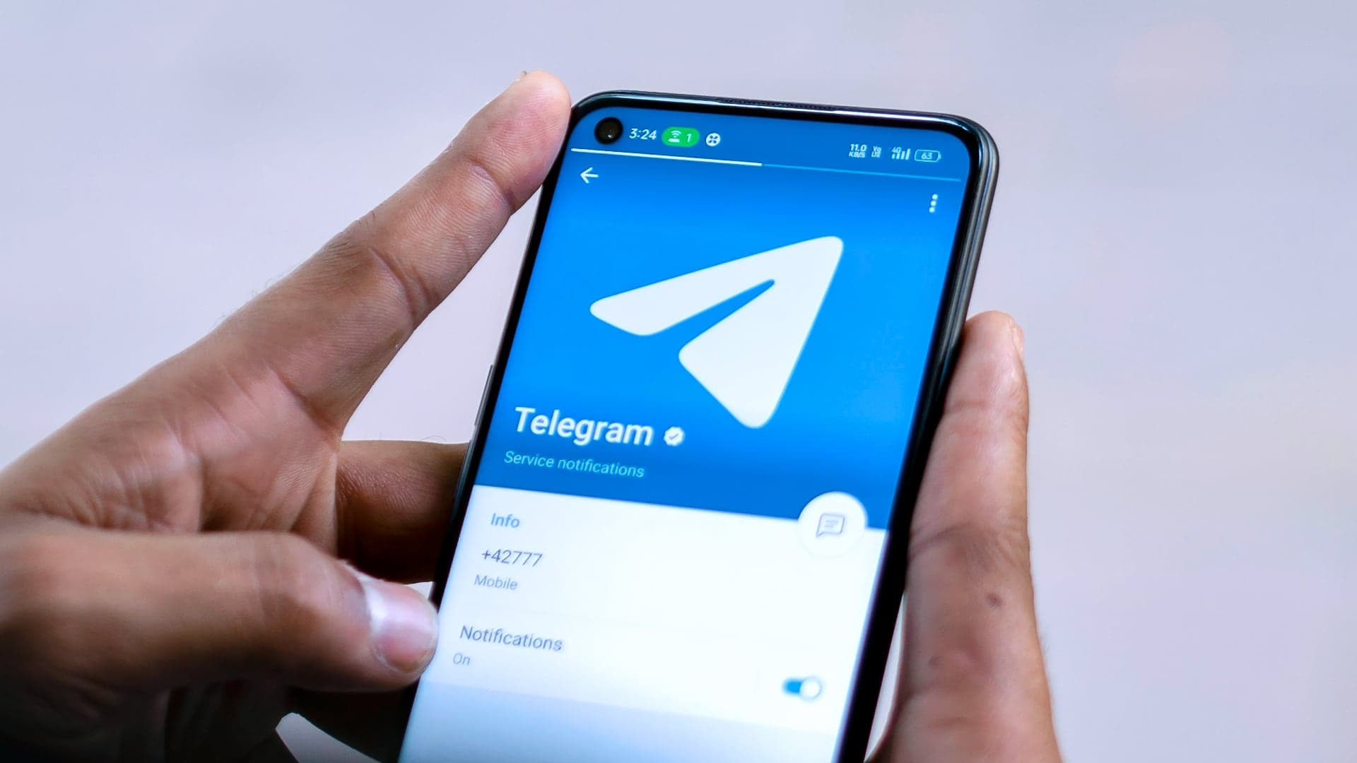 Telegram na telefonu | Zdroj: Pexels