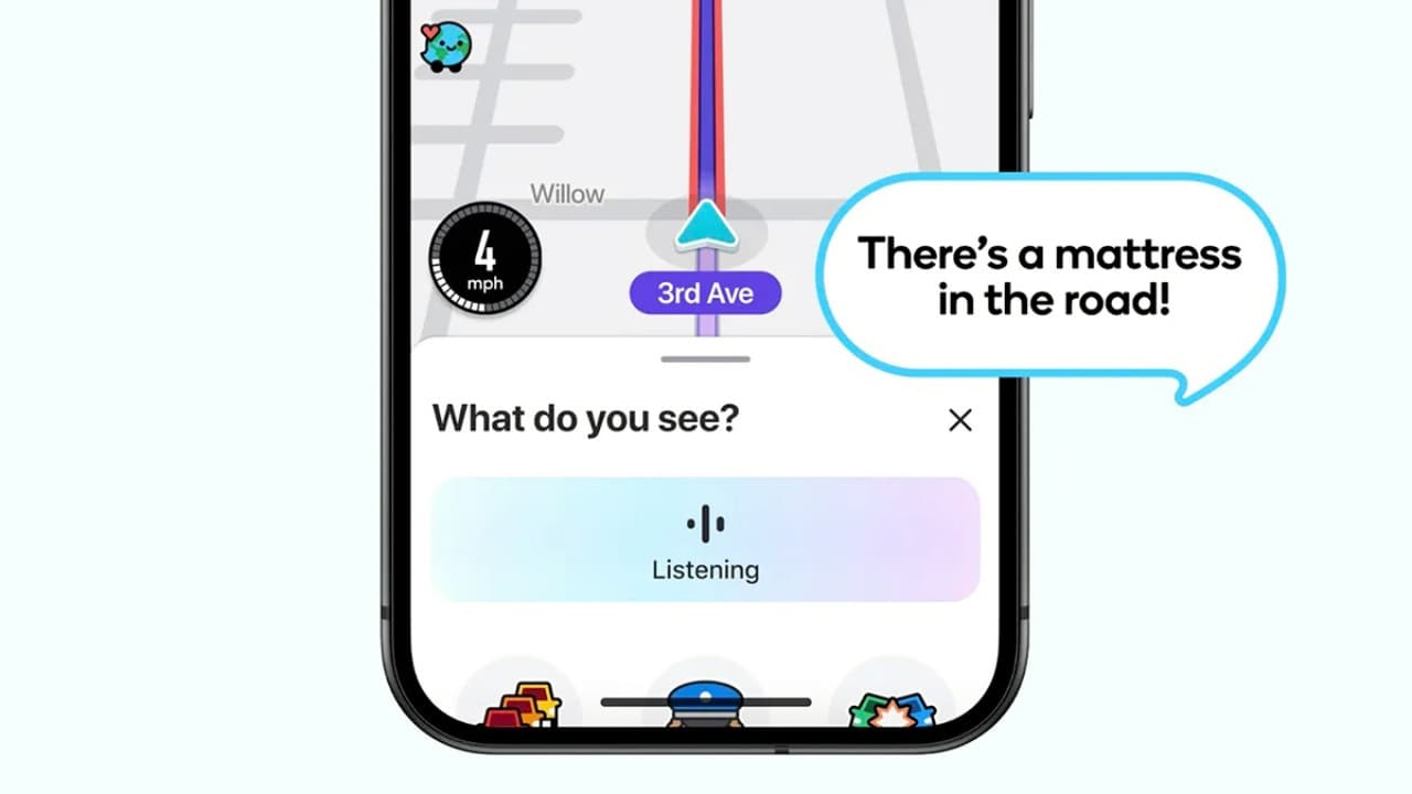 Integrace Gemini s Waze | Zdroj: Waze