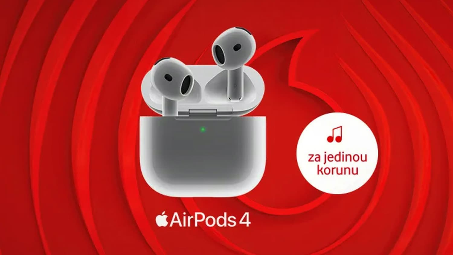 Apple AirPods 4 za 1 Kč od Vodafonu | Zdroj: Vodafone