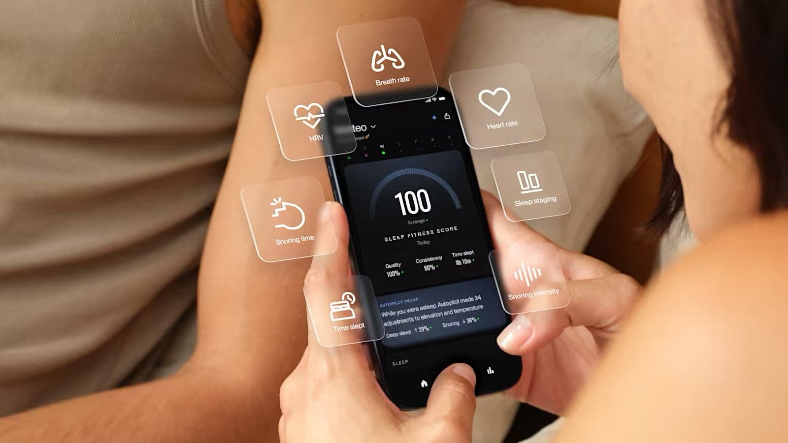 Chytrý potah Eight Sleep Pod 6, mobilní aplikace | Zdroj: Eight Sleep